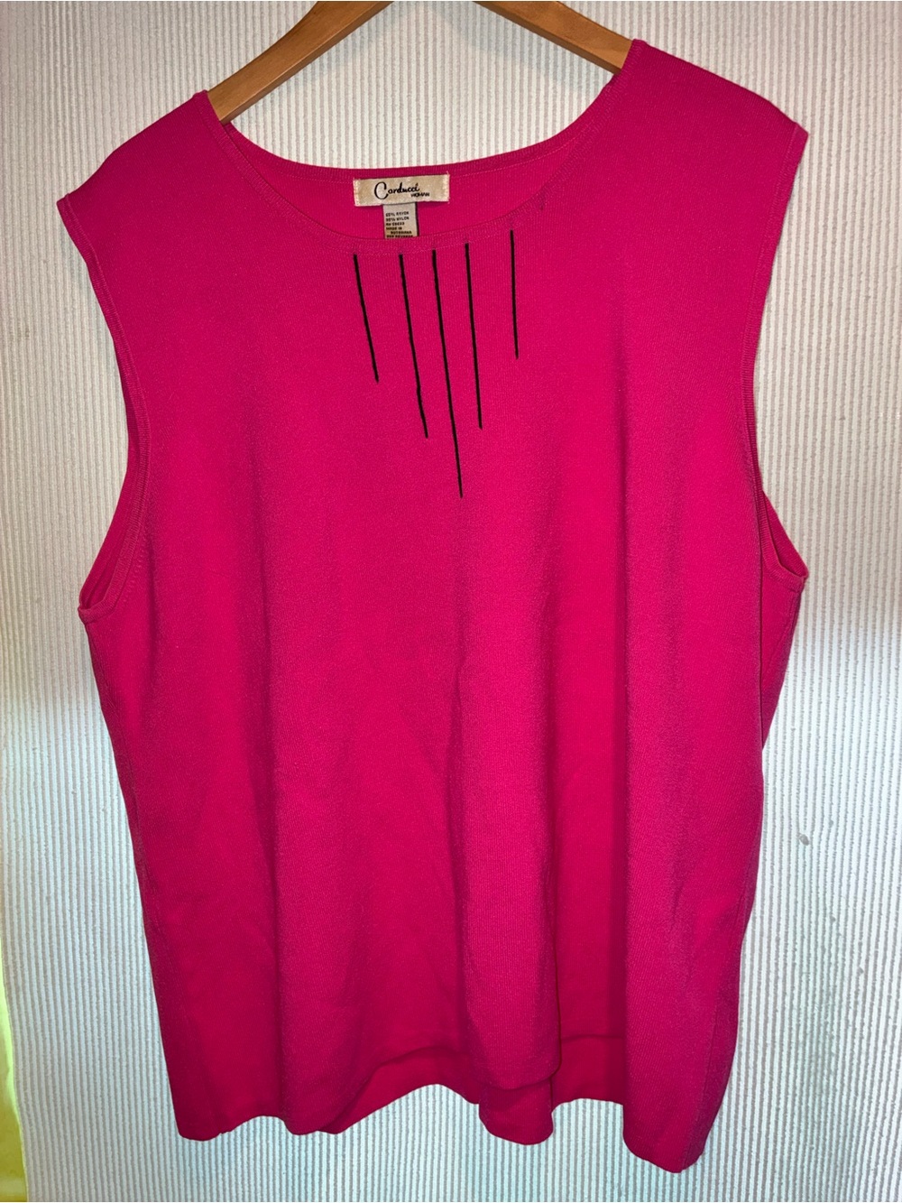 Sleeveless Hot Pink Tank Top